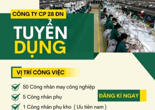 THÔNG TIN TUYỂN DỤNG THÁNG 5/2023